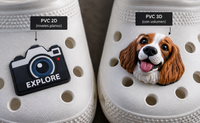 Diferencias entre charms de PVC 2D y 3D personalizados Diferencias entre charms de PVC 2D y 3D personalizados