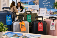 Etiquetas de PVC personalizadas para agencias de viajes y equipaje