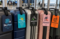Etiquetas de PVC personalizadas para maletas, mochilas y equipaje Etiquetas de PVC personalizadas para maletas, mochilas y equipaje