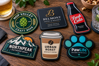 Posavasos de PVC personalizados con diferentes formas y diseños a medida