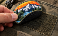 Parche personalizado con velcro para poner y quitar fácilmente Parche personalizado con velcro para poner y quitar fácilmente