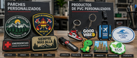 Parches y productos de PVC personalizados fabricados a medida