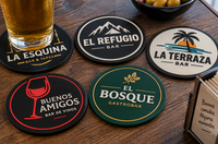 Posavasos personalizados fabricados en PVC flexible