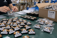 Producción de charms de PVC personalizados en grandes cantidades