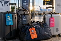 Etiquetas de PVC personalizadas para maletas, mochilas y equipaje Etiquetas de PVC personalizadas para maletas, mochilas y equipaje