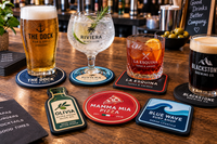 Posavasos de PVC personalizados para bares, restaurantes y marcas de bebidas